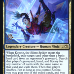Kotose, the Silent Spider (PRE-228S) - Kamigawa: Neon Dynasty Promos Foil