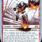 Infinity Elemental (LIST-054/096) - The List (Unfinity Foil Edition) Foil