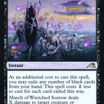 March of Wretched Sorrow (PRE-111S) - Kamigawa: Neon Dynasty Promos Foil