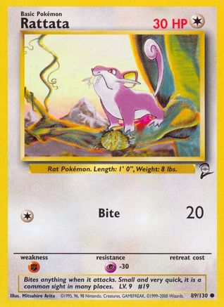 Rattata 089/130 - Base Set 2