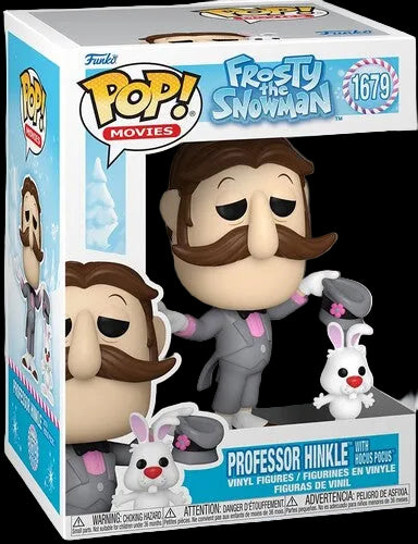 Funko Pop! Movies Frosty the Snowman Professor Hinkle vinyl figure packaging