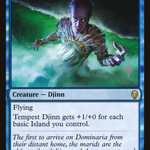 Tempest Djinn (PPM20-68P) - Dominaria Promos