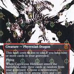 Capricious Hellraiser (ONE-444) - Phyrexia: All Will Be One: (Showcase) (Borderless) Foil