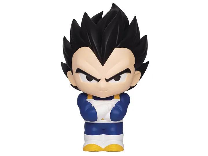 Dragon Ball Z Vegeta figural bank featuring a detailed anime character design, made by THE MIGHTY HOBBY SHOP.
