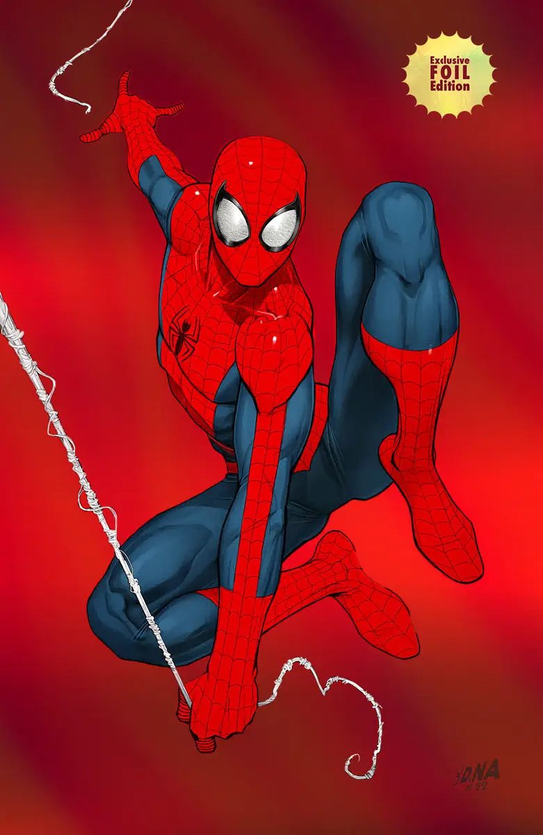 [Foil] Amazing Spider-Man #51 Unknown Comics David Nakayama Exclusive Virgin Color Bleed Var (06/05/2024) by Unknown Comic Books