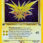 Zapdos 015/62 - Fossil 1st Edition Holofoil