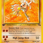Hitmonlee 022/62 - Fossil 1st Edition