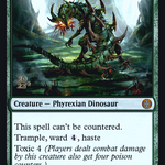 Tyrranax Rex (PRE-189S) - Phyrexia: All Will Be One Promos Foil