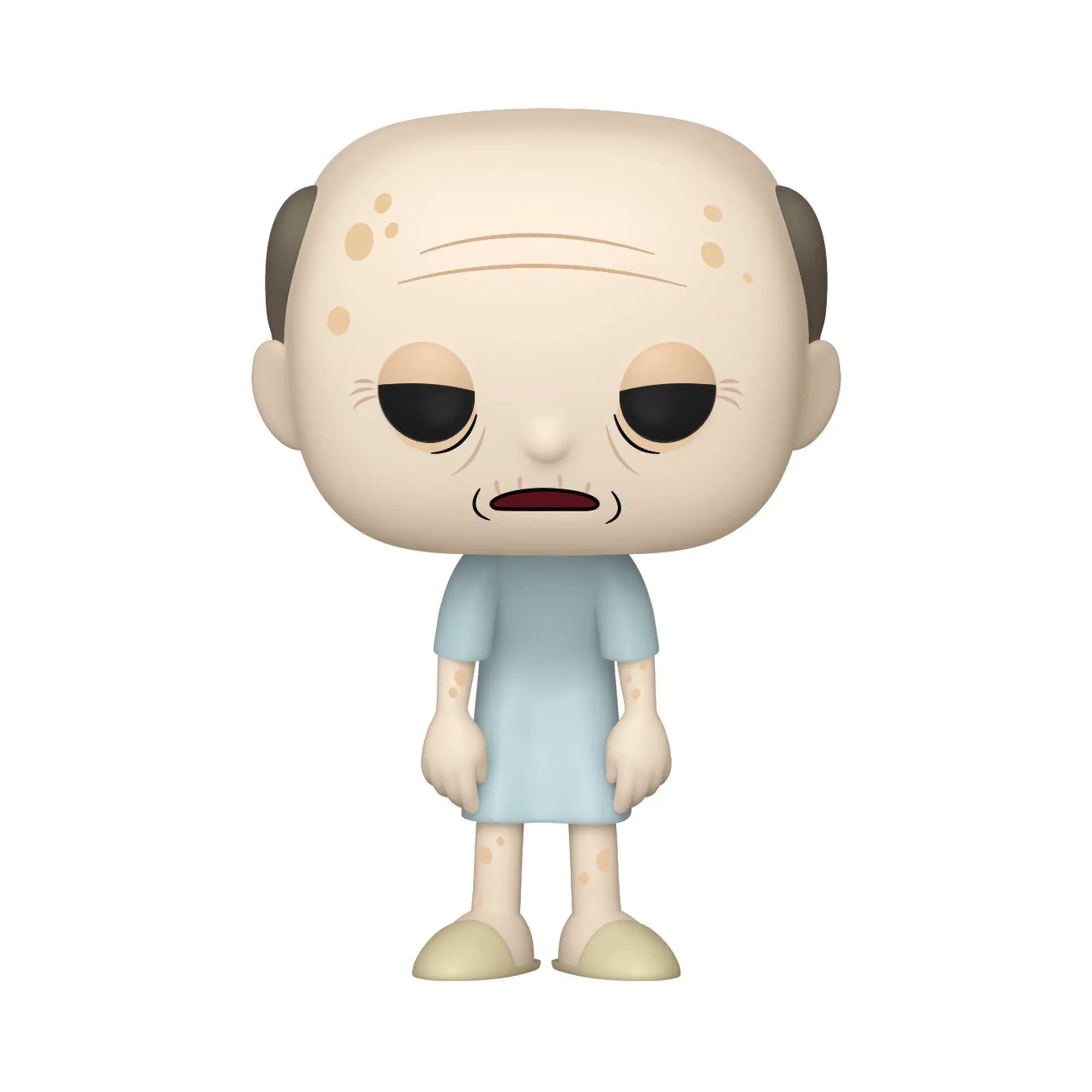 Pop! Animation Rick and Morty Hospice Morty vinyl figure from THE MIGHTY HOBBY SHOP, showing Hospice Morty in collectible form.