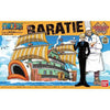 Bandai Hobby One Piece Grand Ship Collection Baratie model kit, detailed plastic ship featuring vibrant colors and intricate design.