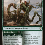 Tlincalli Hunter // Retrieve Prey (CLB-682) - Commander Legends: Battle for Baldur's Gate