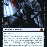 Tainted Adversary (PRE-124S) - Innistrad: Midnight Hunt Promos Foil