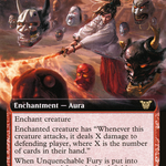 Unquenchable Fury (NEC-063) - Neon Dynasty Commander: (Extended Art)