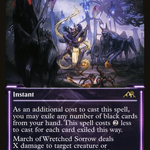 March of Wretched Sorrow (NEO-380) - Kamigawa: Neon Dynasty: (Showcase)