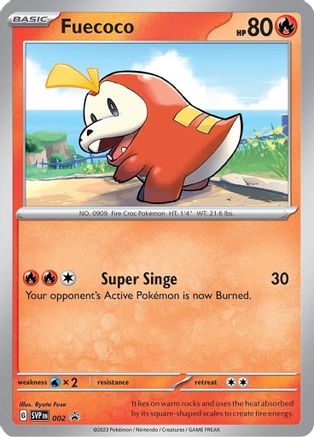 Fuecoco 002 - SV Scarlet & Violet Promo Cards Holofoil