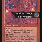 Crimson Manticore (4BB-) - Fourth Edition Foreign Black Border
