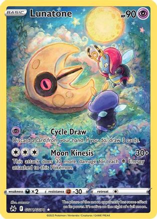 Lunatone GG11/GG70 - Crown Zenith Galarian Gallery Holofoil