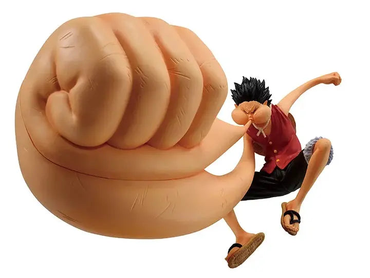 One Piece Ichibansho Monkey D. Luffy Gear 3 figure from THE MIGHTY HOBBY SHOP, showing Luffy in his Gear 3 pose.