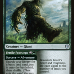 Beanstalk Giant // Fertile Footsteps (CLB-819) - Commander Legends: Battle for Baldur's Gate