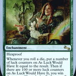 As Luck Would Have It (LIST-102/216) - The List (Unfinity Foil Edition) Foil