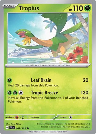 Tropius 007/193 - SV02 Paldea Evolved