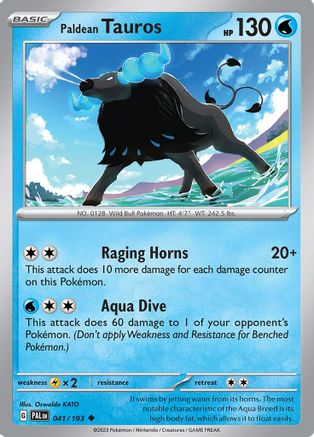 Paldean Tauros 041/193 - SV02 Paldea Evolved