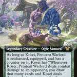 Kosei, Penitent Warlord (NEC-067) - Neon Dynasty Commander: (Extended Art)