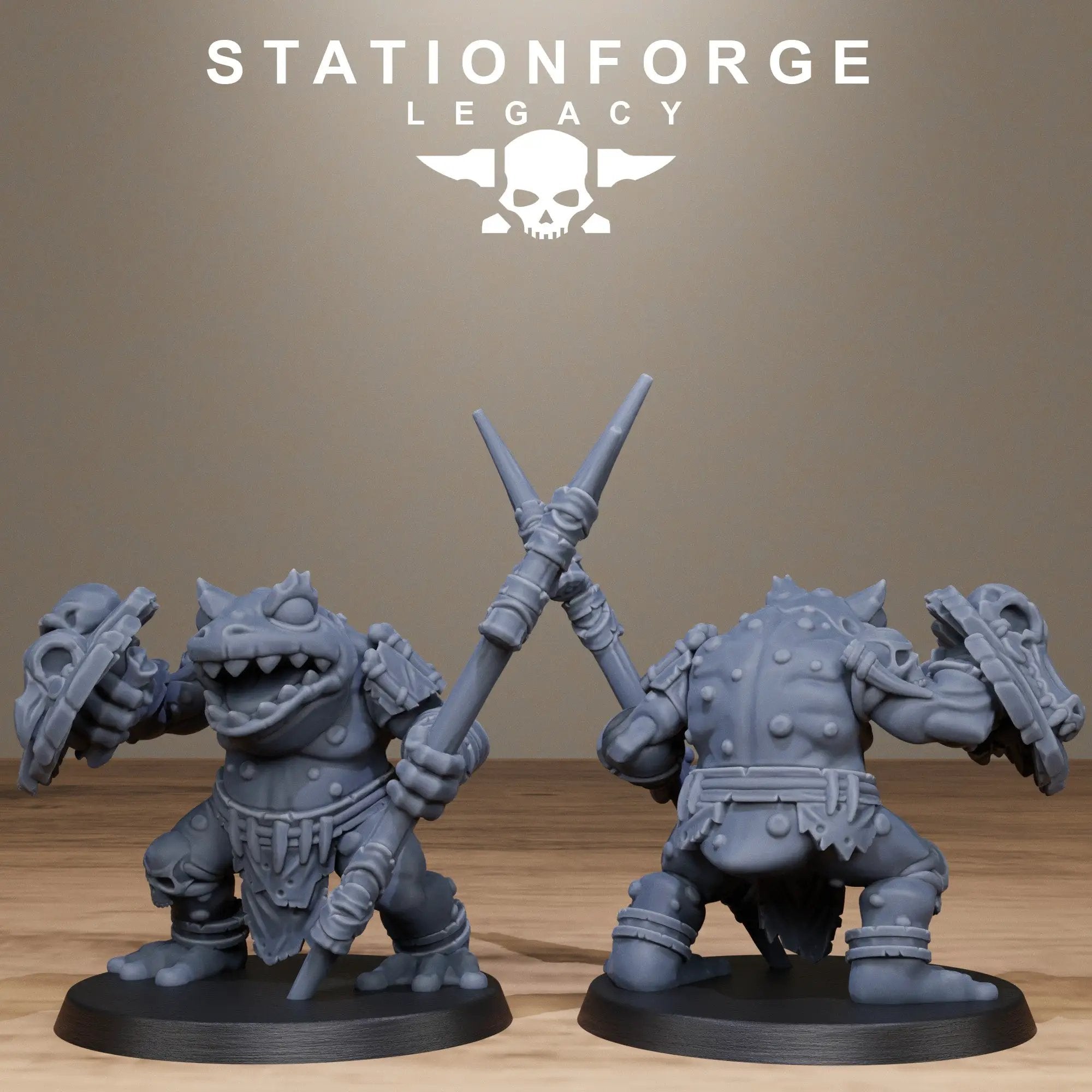 3D Printed Bogkin Heavies by Stationforge Miniatures by Last Hope Miniatures