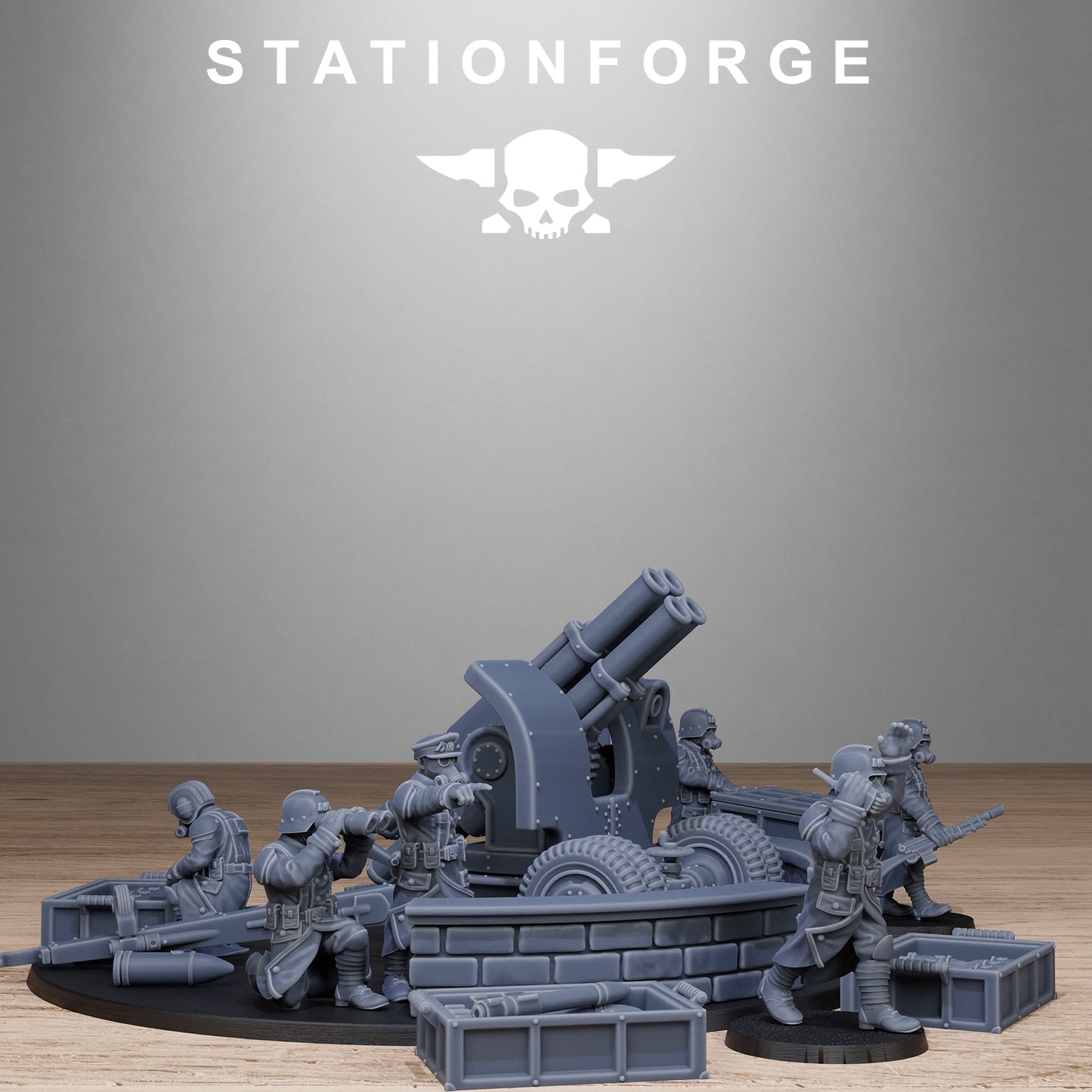 3D Printed GrimGuard Light Artillery by Stationforge Miniatures