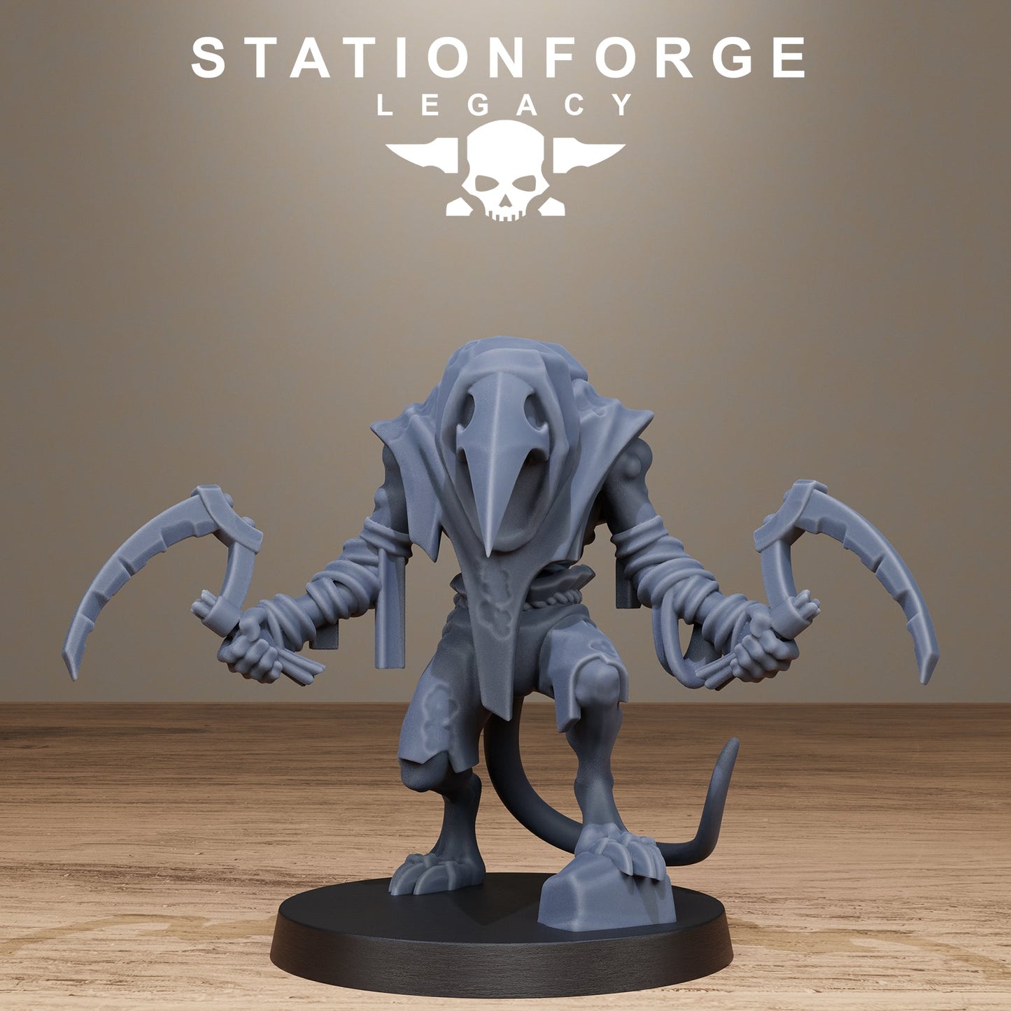 3D Printed Rotfang Plague Bearers by Stationforge Legacy Miniatures