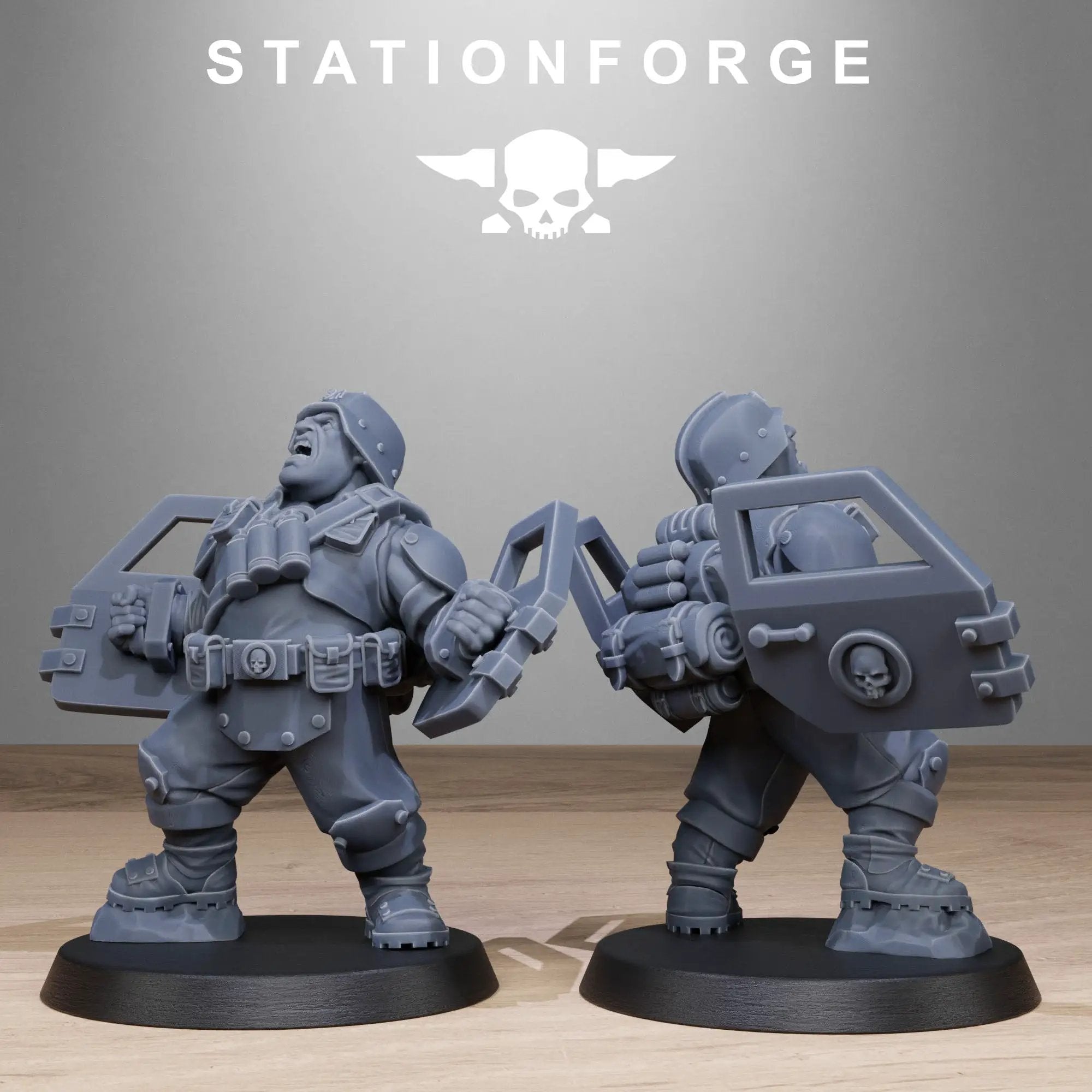 3D Printed GrimGuard Jungle Fighter Mutants x10 by StationForge Miniatures by Last Hope Miniatures