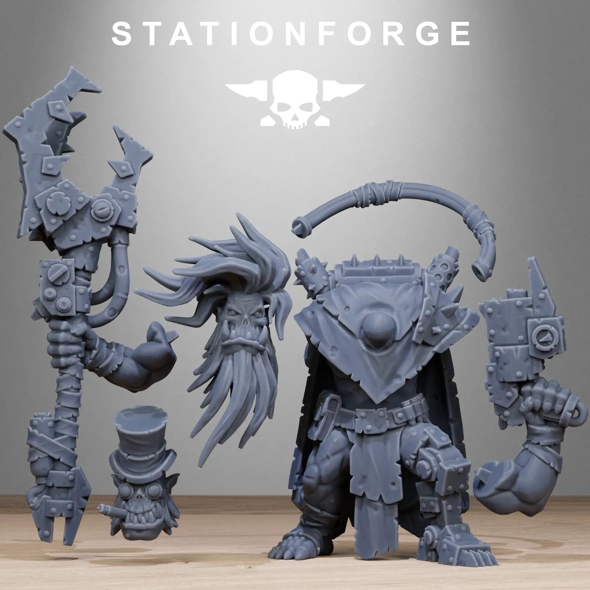 3D Printed Orkaz Madman by StationForge Miniatures by Last Hope Miniatures