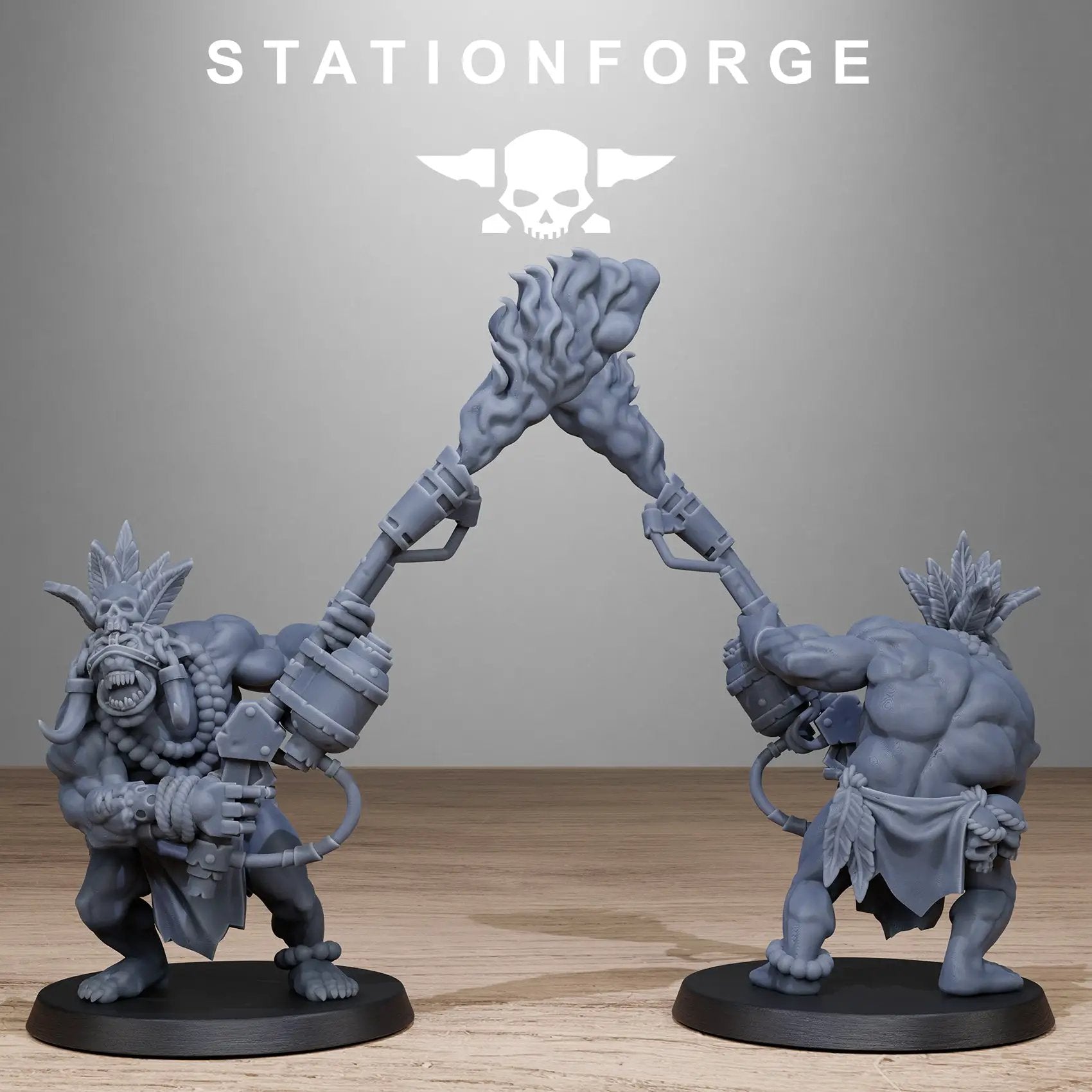 3D Printed Orkaz Tribal Infantry by StationForge Miniatures by Last Hope Miniatures