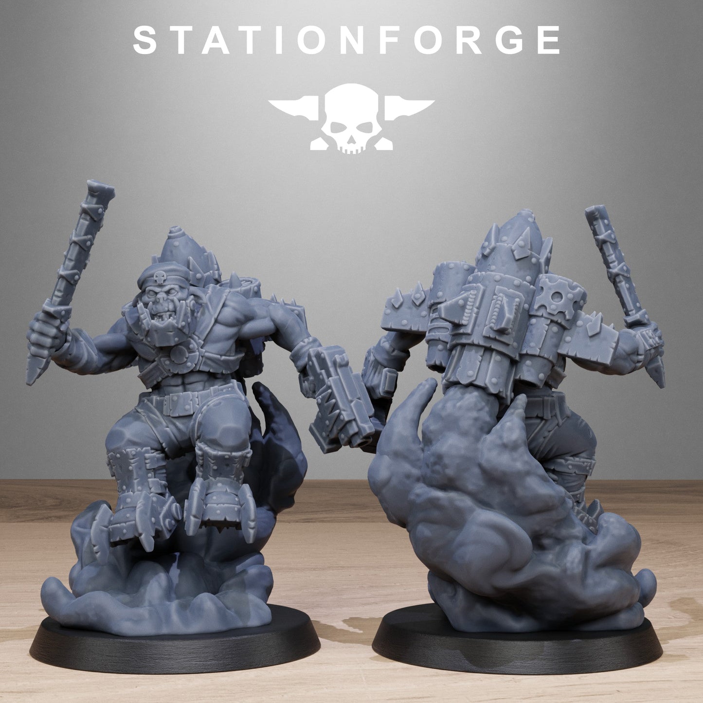3D Printed Orkaz Flyers by StationForge Miniatures