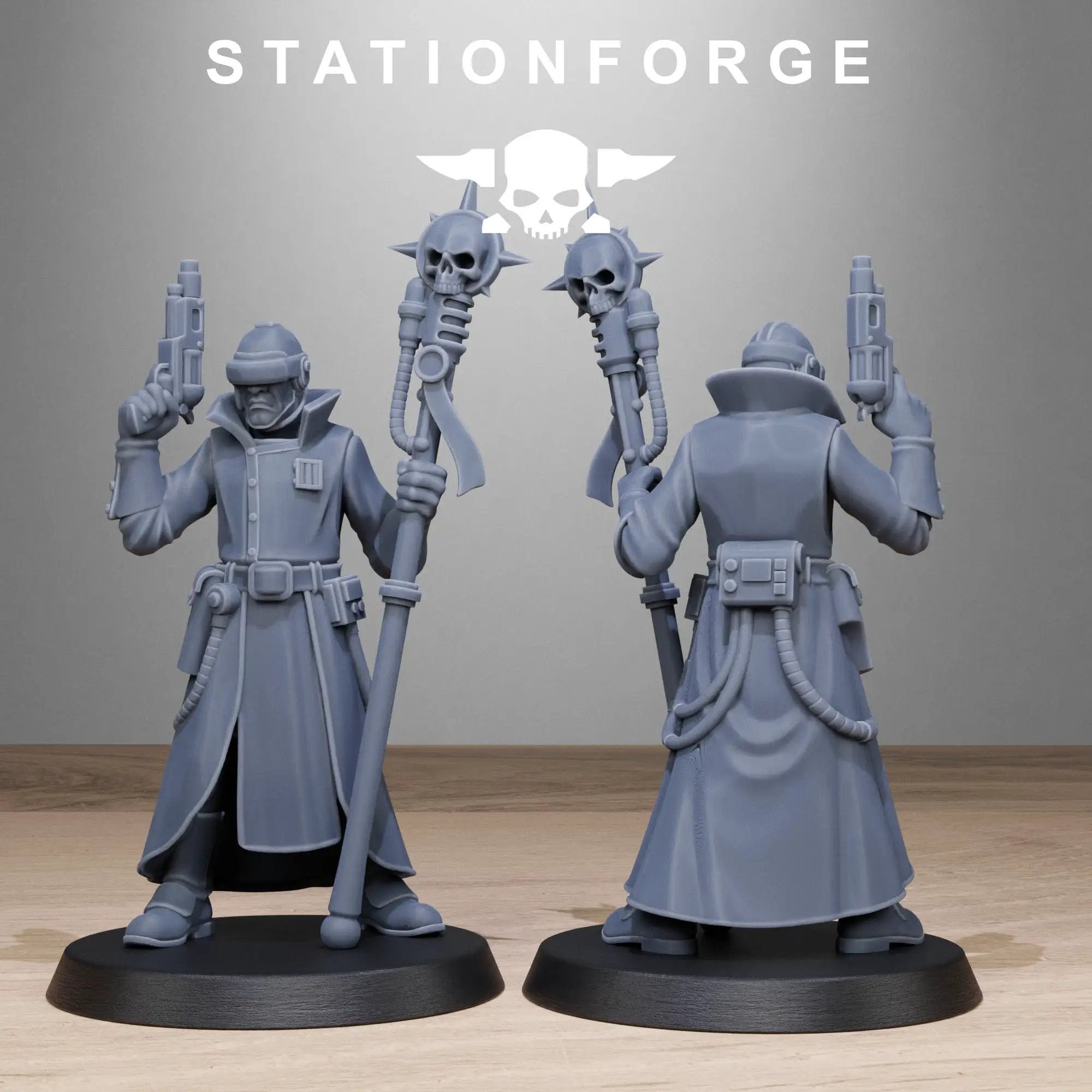 3D Printed GrimCorp Seers by StationForge Miniatures by Last Hope Miniatures