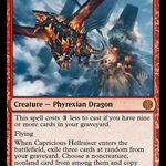 Capricious Hellraiser (PPONE-125) - Phyrexia: All Will Be One Promos