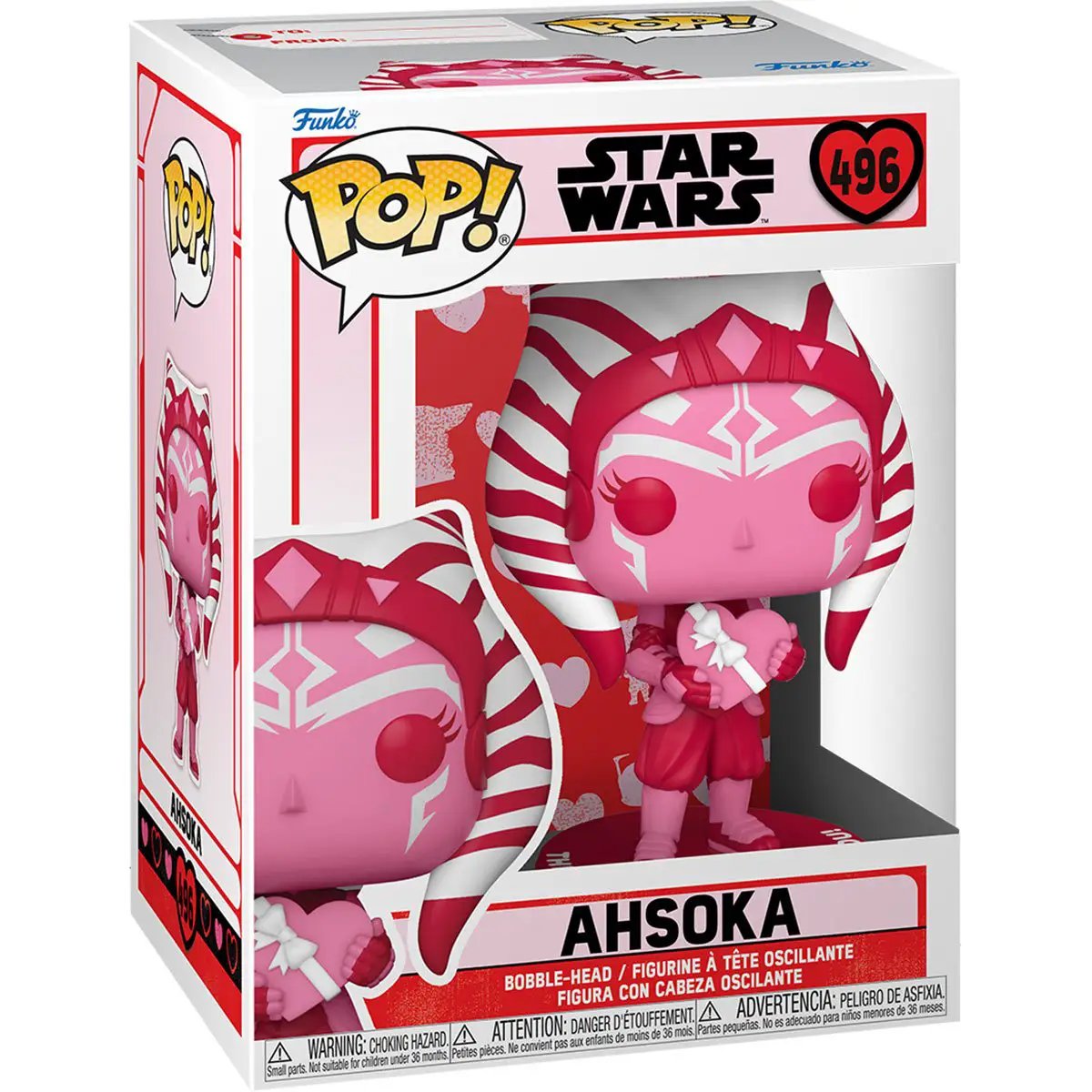 Pop! Star Wars: Valentines S2 Ahsoka figurine from THE MIGHTY HOBBY SHOP, featuring Ahsoka Tano in a stylized collectible design