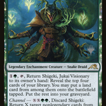Shigeki, Jukai Visionary (PPNEO-206P) - Kamigawa: Neon Dynasty Promos: (enchantment)