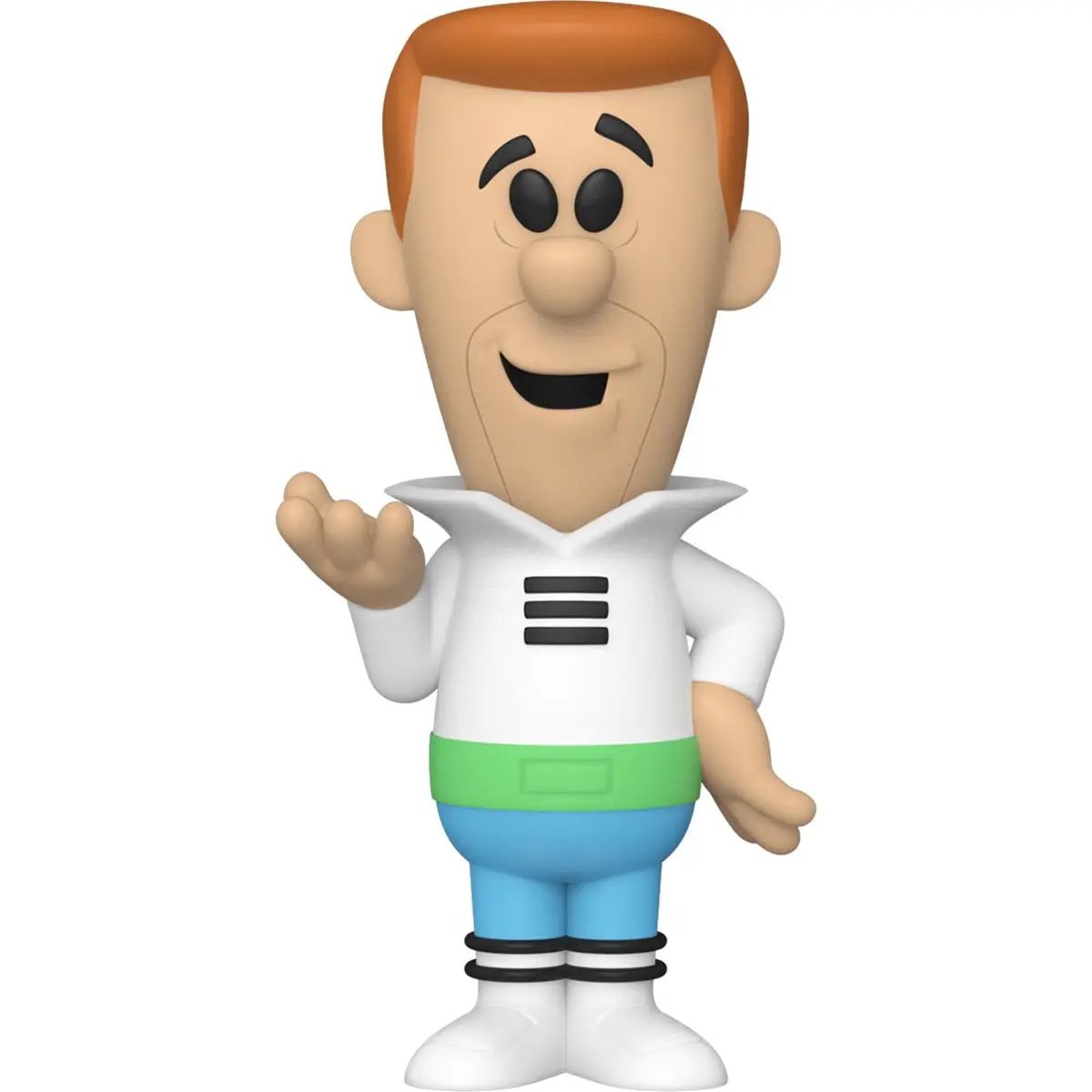 Vinyl SODA: HB George Jetson collectible figure by THE MIGHTY HOBBY SHOP, detailed orange and blue cartoon character design