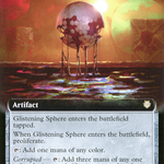 Glistening Sphere (ONC-058) - Phyrexia: All Will Be One Commander: (Extended Art)