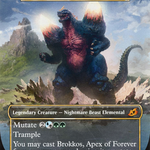 Brokkos, Apex of Forever (IKO-378) - Ikoria: Lair of Behemoths / Bio-Quartz Spacegodzilla (Borderless)