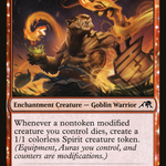 Akki Ember-Keeper (NEO-130) - Kamigawa: Neon Dynasty: (enchantment)