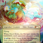 Nicol Bolas, the Ravager // Nicol Bolas, the Arisen (SLD-1158) - Secret Lair Drop (Borderless) Foil