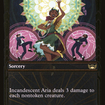 Incandescent Aria (SNC-376) - Streets of New Capenna: (Showcase) Foil