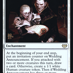 Wedding Announcement // Wedding Festivity (PRE-45S) - Innistrad: Crimson Vow Promos: (Double Faced Transform) Foil