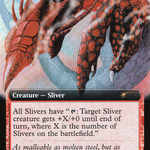 Magma Sliver (SLD-641) - Secret Lair Drop: (Extended Art) Foil