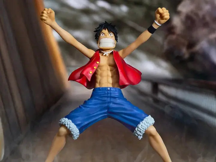Monkey D. Luffy figure from One Piece Masterlise Ichibansho The Greatest Battle series, detailed anime character model.