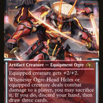 Ogre-Head Helm (NEO-387) - Kamigawa: Neon Dynasty: (Showcase)