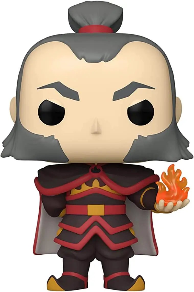 Pop! Animation Avatar Admiral Zhao figure with glow-in-the-dark fireball, showcasing detailed design and vibrant colors.