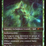 Nylea, God of the Hunt (SLD-080) - Secret Lair Drop: (enchantment, Showcase) Foil